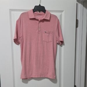 Vineyard Vines Classic Pink Polo Shirt